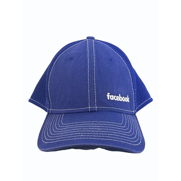 NEW ERA 39/Thirty Medium/Large Denim FB Logo Baseball Cap Cotton / Mesh - Picture 3 of 8
